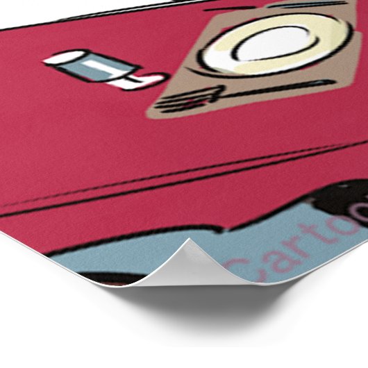 玉ねぎ食品サービスおもしろいの漫画のポスターを持つ ポスター (角)