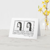 玉ねぎ1日保誰もが遠くに漫画インクスケッチ カード (黄色い花)