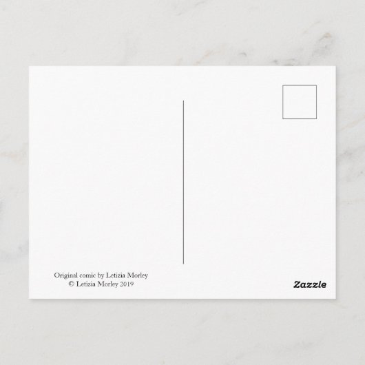 玉ねぎ1日保誰もが遠くに漫画インクスケッチ ポストカード (裏面)