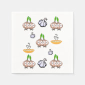 玉ねぎ、ニンニク、スープキッチンタオル スタンダードカクテルナプキン (正面)