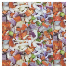 玉ねぎ・ピーマン ファブリック