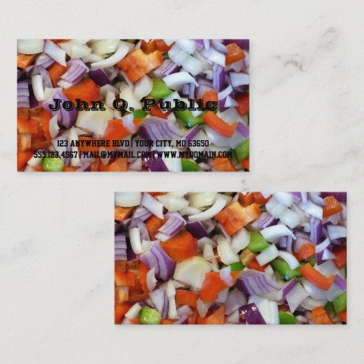 玉ねぎ・ピーマン 名刺 (正面/裏面)
