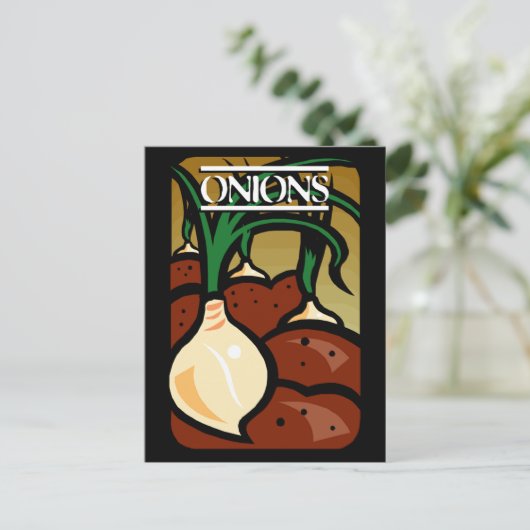 玉ねぎ ポストカード (スタンド正面)