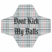 玉を蹴らないでタータンチェックだ サッカーボール (フラット)