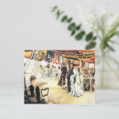 『玉を載せて』（たまをのせて、仏: Ball on board ）、ジェームズ・ティッソによる ポストカード (スタンド正面)