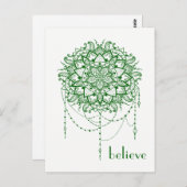 玉エレガント飾り禅マンダラ信じ" ポストカード (正面/裏面)