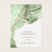 玉グリーンゲートジュエリー表示カード (裏面)