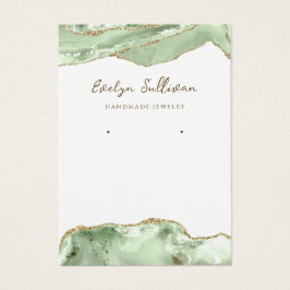 玉グリーンゲートジュエリー表示カード