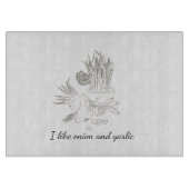 玉シンプルヴィンテージニンニク カッティングボード (正面)