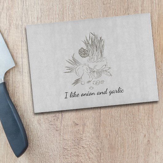 玉シンプルヴィンテージニンニク カッティングボード