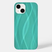玉スチームウォーターズアクアグリーンブルー抽象芸術 Case-Mate iPhoneケース (裏面)