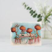 玉ビクトリアンねぎトランプはがき ポストカード (スタンド正面)