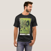 玉座のかかし – オズのヴィンテージ魔法使い Tシャツ (正面フル)