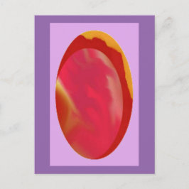 玉形宝石/石製デジタルアートポストカード ポストカード