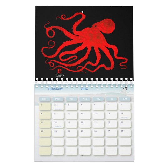 玉拓 – 小暦 カレンダー (2月 2026)