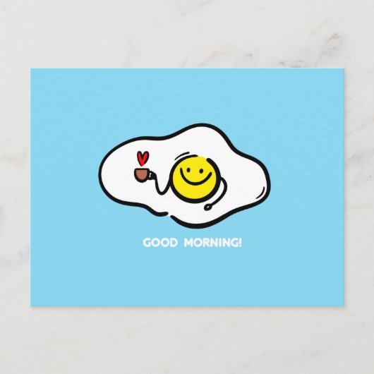 玉揚げおはよう ポストカード (正面)