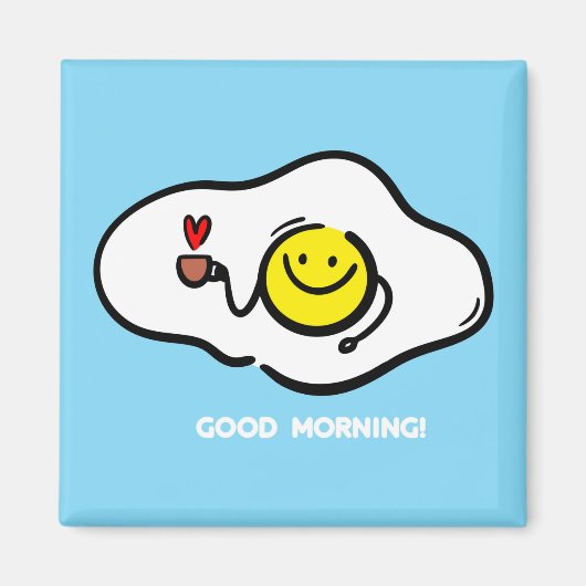 玉揚げおはよう マグネット (正面)