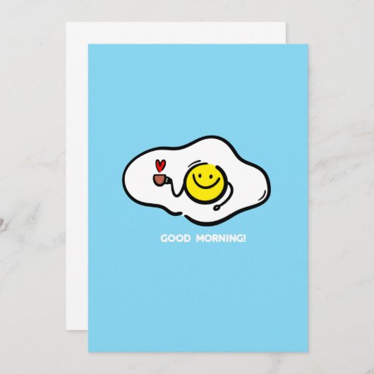 玉揚げおはよう 招待状 (正面/裏面)