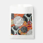 玉日本のと渦巻き状のスタイル模様 フェイバーバッグ (正面)