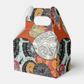 玉日本のと渦巻き状のスタイル模様 フェイバーボックス (正面サイド)