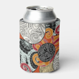玉日本のと渦巻き状のスタイル模様 缶クーラー