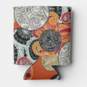 玉日本のと渦巻き状のスタイル模様 缶クーラー (正面)