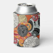 玉日本のと渦巻き状のスタイル模様 缶クーラー (缶裏面)