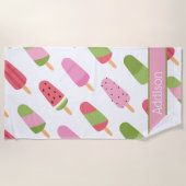 玉模様パーソナライズされたビーチタオル ビーチタオル (正面)