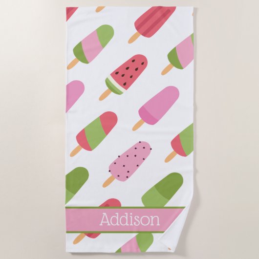 玉模様パーソナライズされたビーチタオル ビーチタオル (正面)