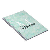 玉淡い色のろうけつ染め名と年 ノートブック (右側)