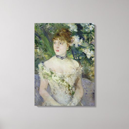 玉着の若い女の子， 1879 キャンバスプリント (正面)