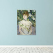 玉着の若い女の子， 1879 キャンバスプリント (インサイチュ (ウッドフロア))