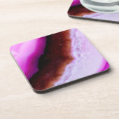 玉石系 – 紫アゲート（石英） コースター (左側)
