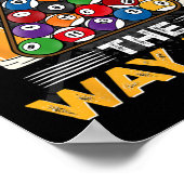 玉突きにはだいぶ手がかかるおもしろい ポスター (角)