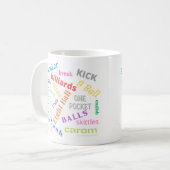 玉突きマグ コーヒーマグカップ (正面左)