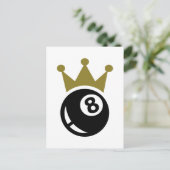 玉突き台8個 ポストカード (スタンド正面)