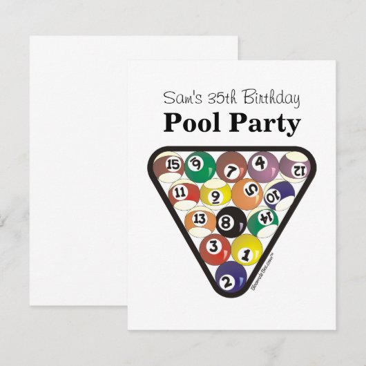 玉突の玉の棚 招待状 (正面/裏面)