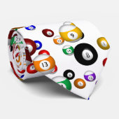 玉突の玉(ビリヤードの壊れ目) ネクタイ (ロール)