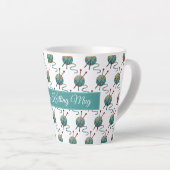 玉糸の編み物パーソナライズされたマグ カフェラテマグ (右アングル)