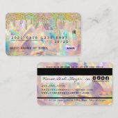 玉虫性ホログラフィックグリッタードリップクレジットスタイルB 名刺 (正面/裏面)