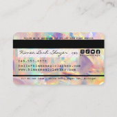 玉虫性ホログラフィックグリッタードリップクレジットスタイルB 名刺 (裏面)