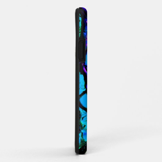 玉虫色の青緑の紫の美しさ Case-Mate iPhoneケース (裏面/右)