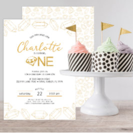玉誕生日招待状ターニングワンガール 招待状