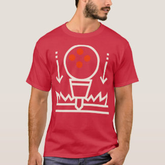玉軸受カラードットティー Tシャツ