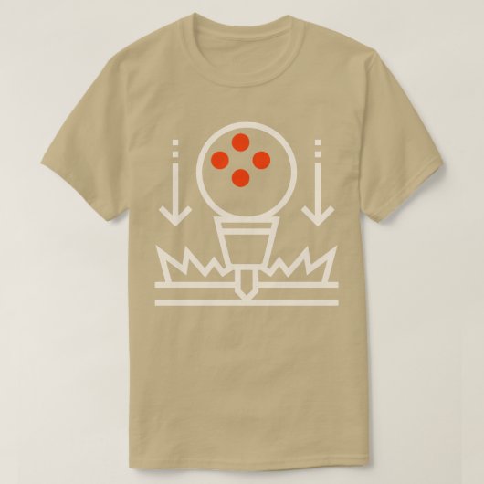 玉軸受カラードットティー Tシャツ (デザイン正面)