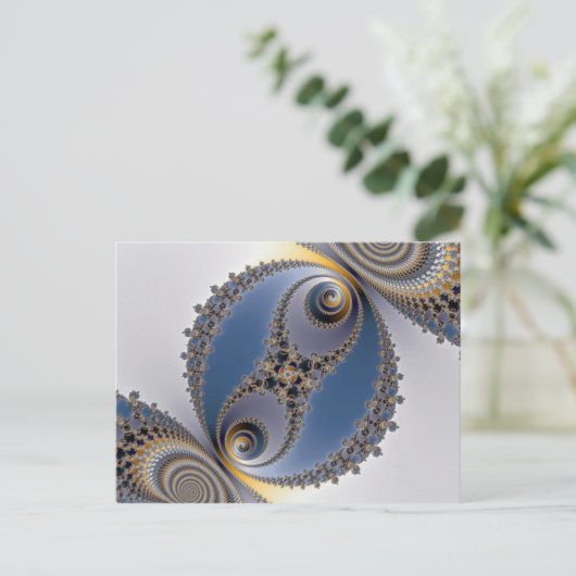 玉軸受 – フラクタルはがき ポストカード (スタンド正面)