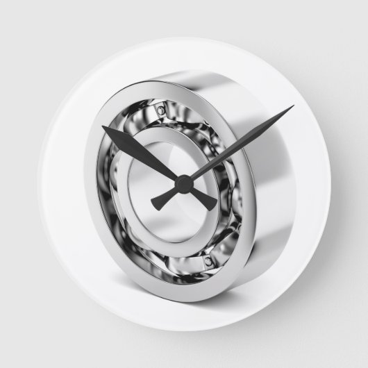 玉軸受 ラウンド壁時計 (正面)
