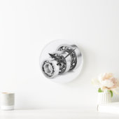 玉軸受 ラウンド壁時計 (ホーム)