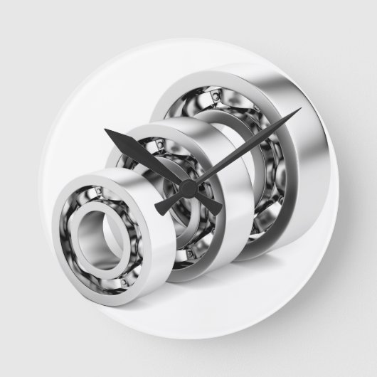 玉軸受 ラウンド壁時計 (正面)