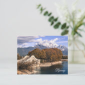 玉龍雪山の麗江では、中国 ポストカード (スタンド正面)